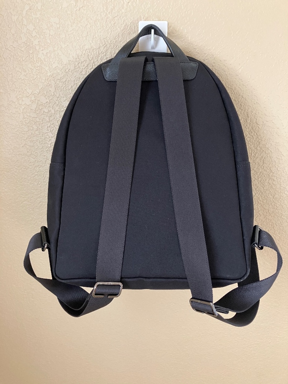 Longchamp Paris Backpack Black White Large Logo - Picture 2 of 9